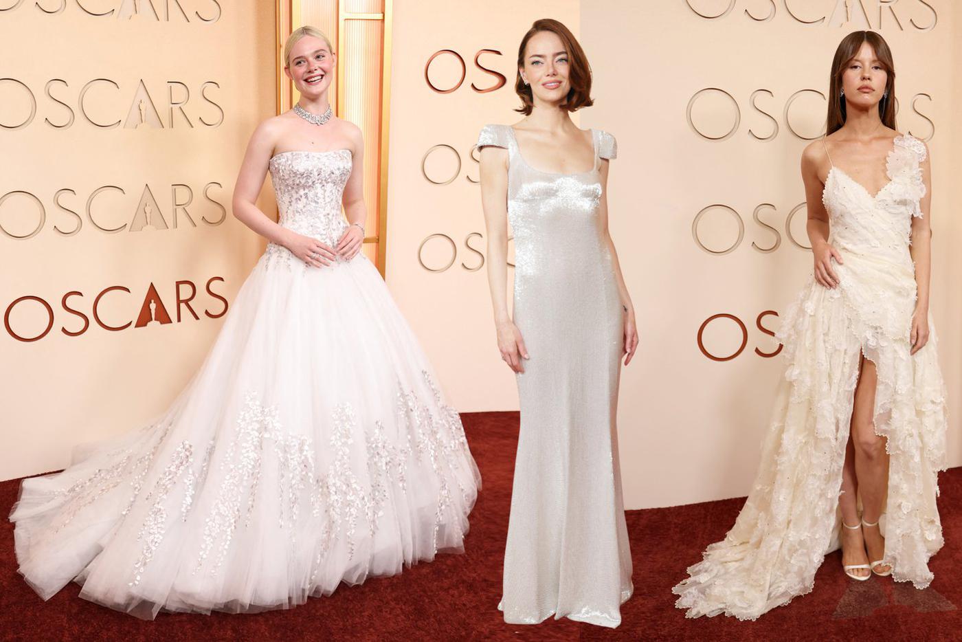 Эль Фаннинг, Эмма Стоун и Мия Гот.