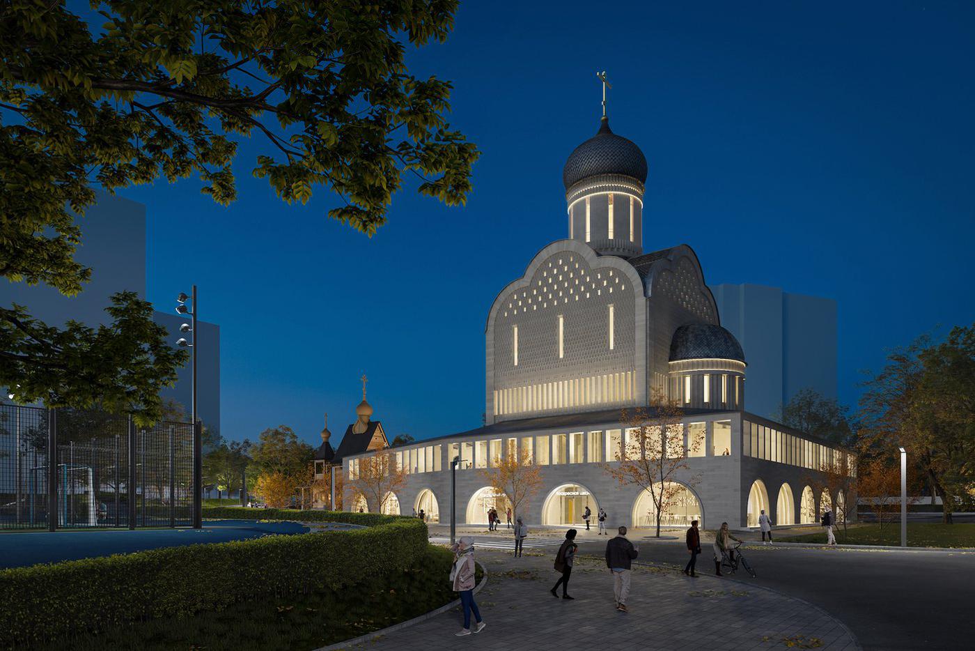 Концепция Храма Сергия Радонежского от архитектурного бюро "М.А.М."