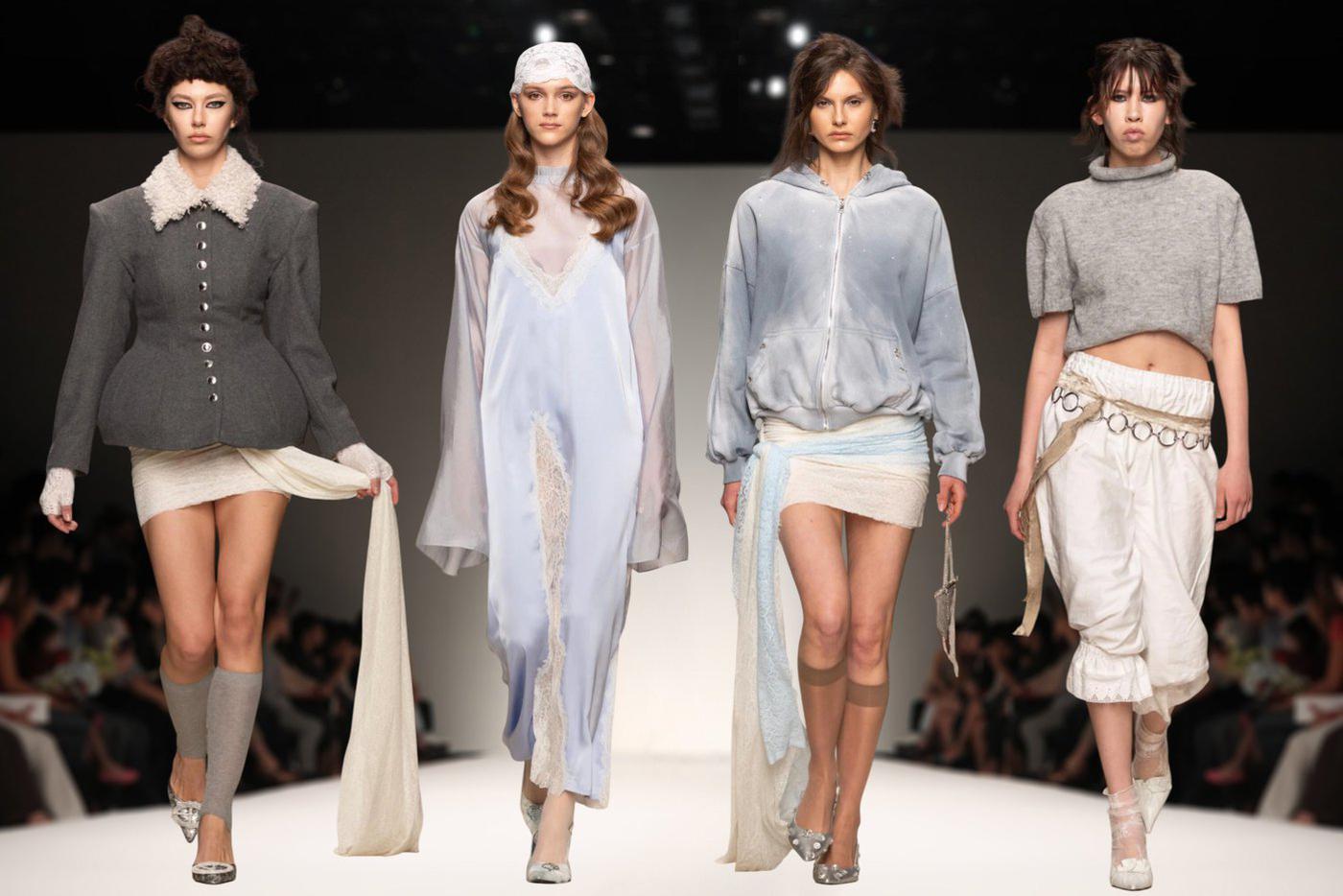 Модели на показе The Vow.