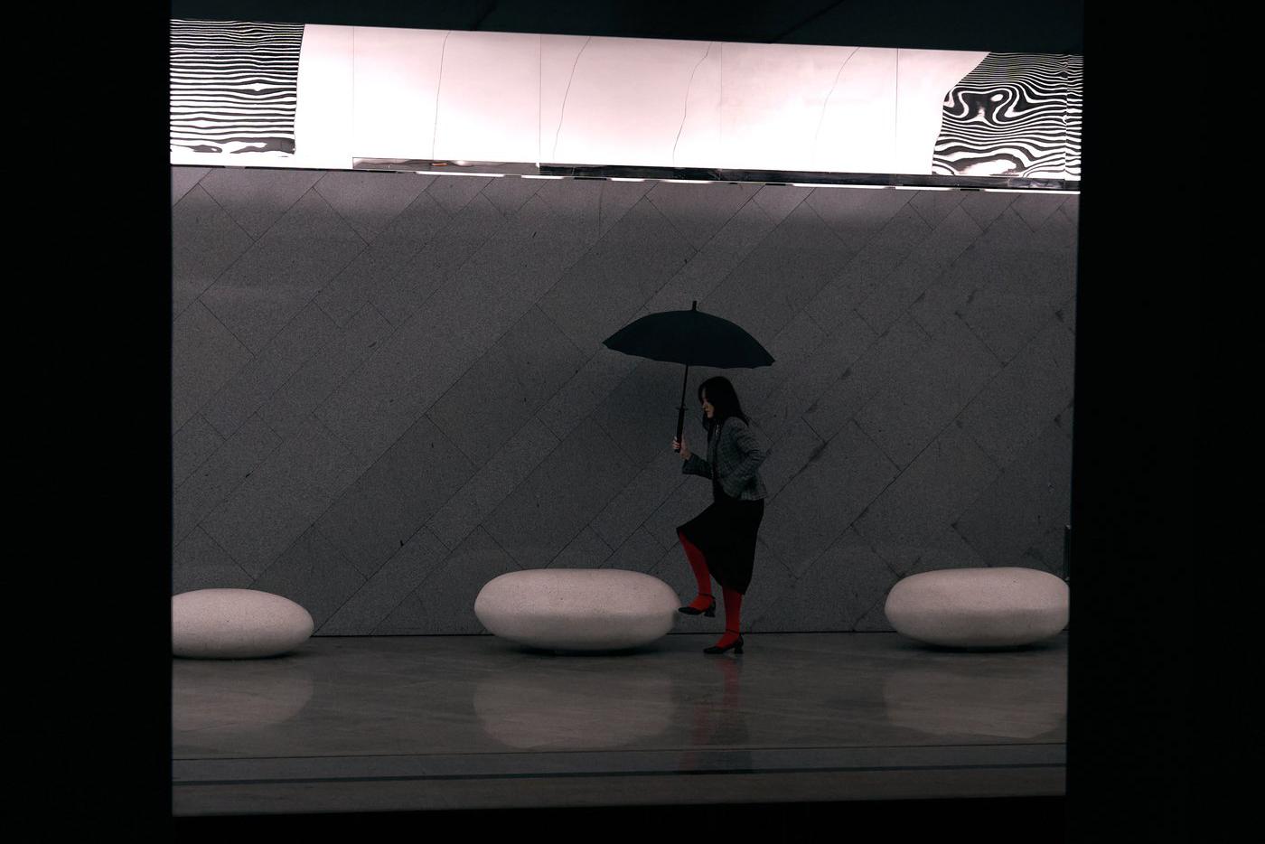 "Сад камней" в московском метро.