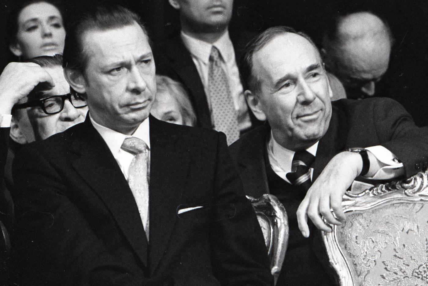 Олег Ефремов и Ростислав Плятт.