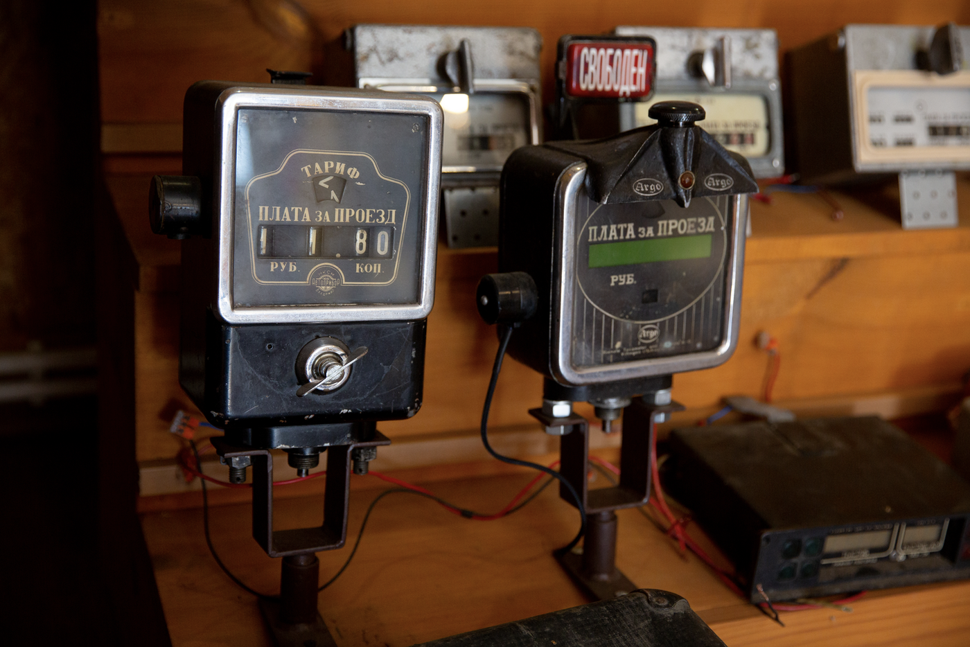 Счётчики советских времён – отдельная коллекция в экспозиции