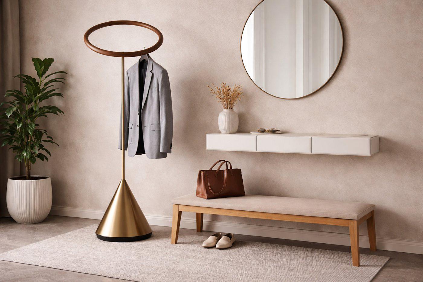 Дизайнерские напольные вешалки: когда утилитарность становится искусством