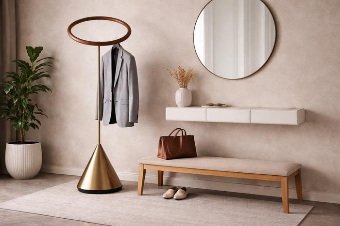 Дизайнерские напольные вешалки: когда утилитарность становится искусством