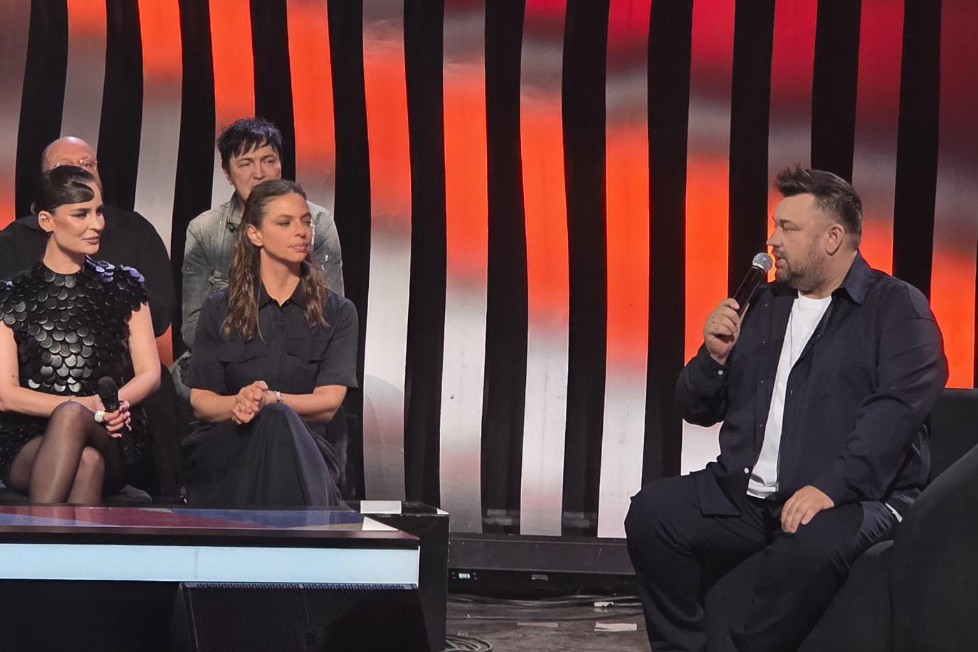 Seville, Регина Бурд и Сергей Жуков на съёмках программы "Достояние Республики".