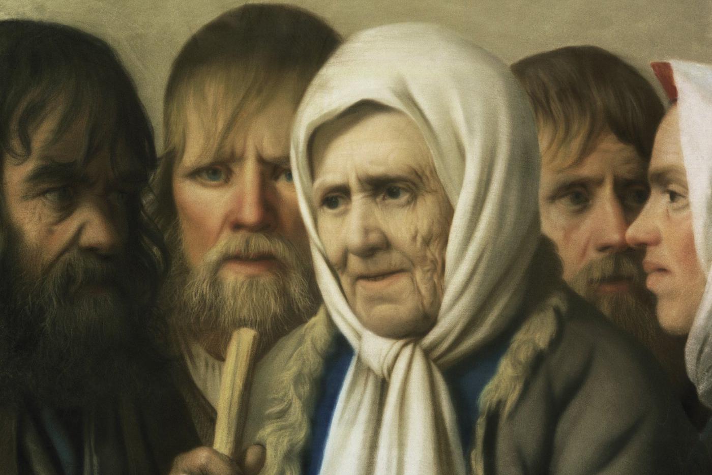 Вигилиус Эриксен. Столетняя царскосельская крестьянка с семьёй (1768).