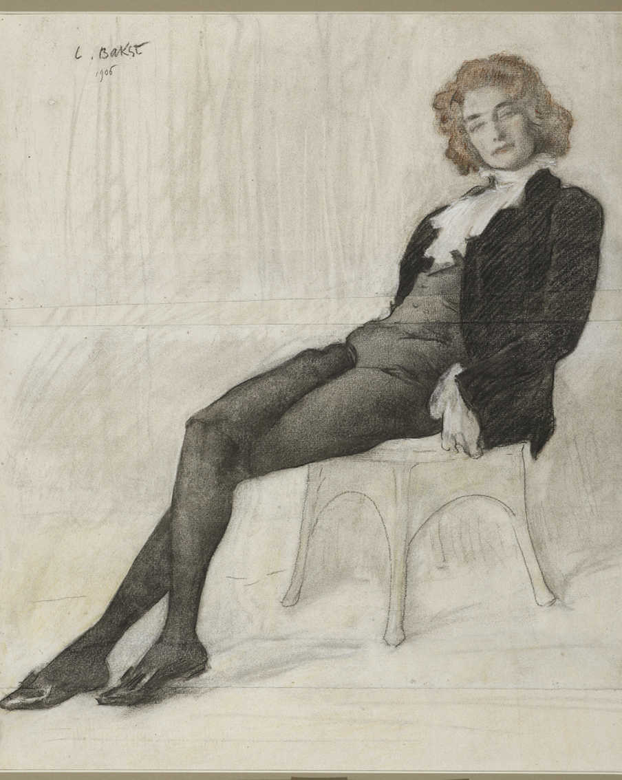 Лев Бакст. Портрет З. Н. Гиппиус (1906).