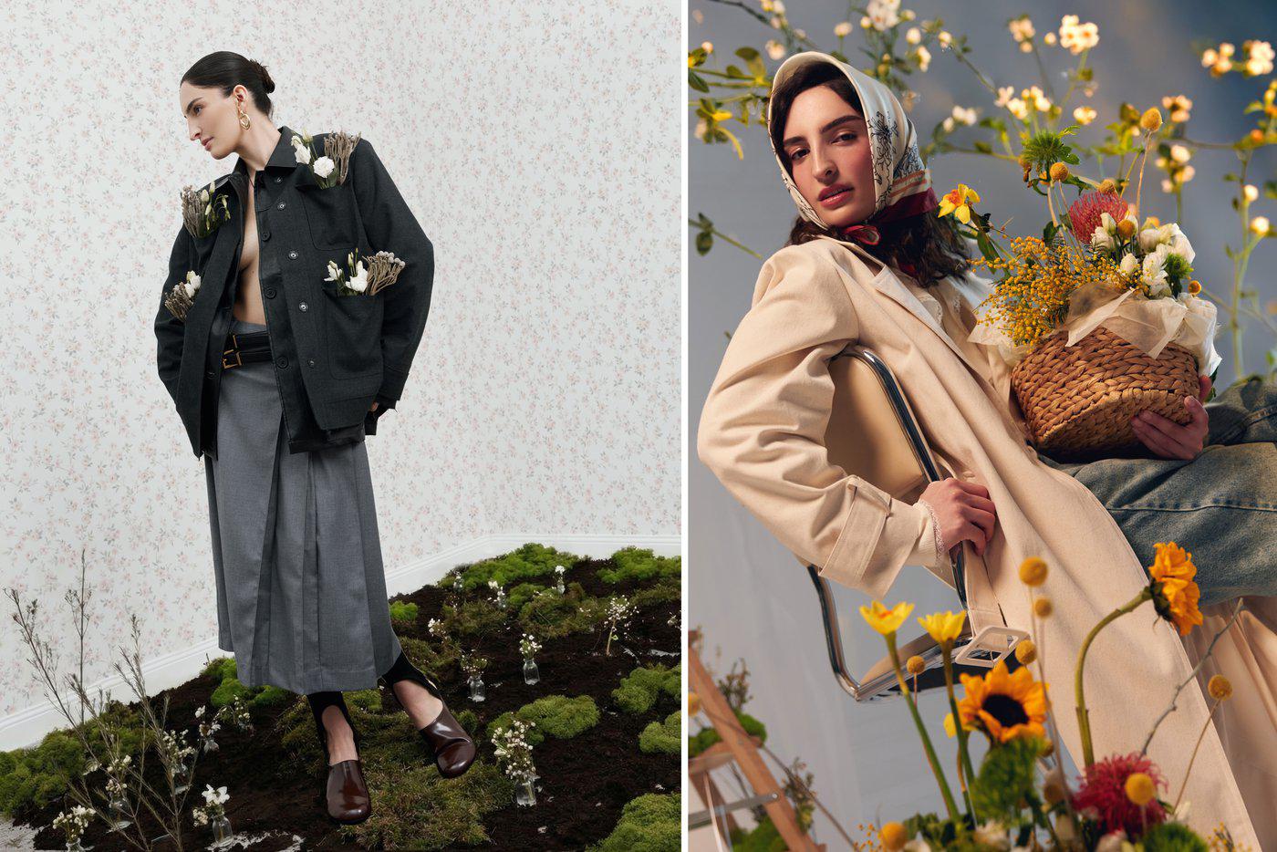 В съёмке команда объединила реальность и цифровые технологии: экзотические цветы соседствуют с образами, созданными нейросетями, а намеренно увеличенные растения усиливают эффект "взрывного" цветения.