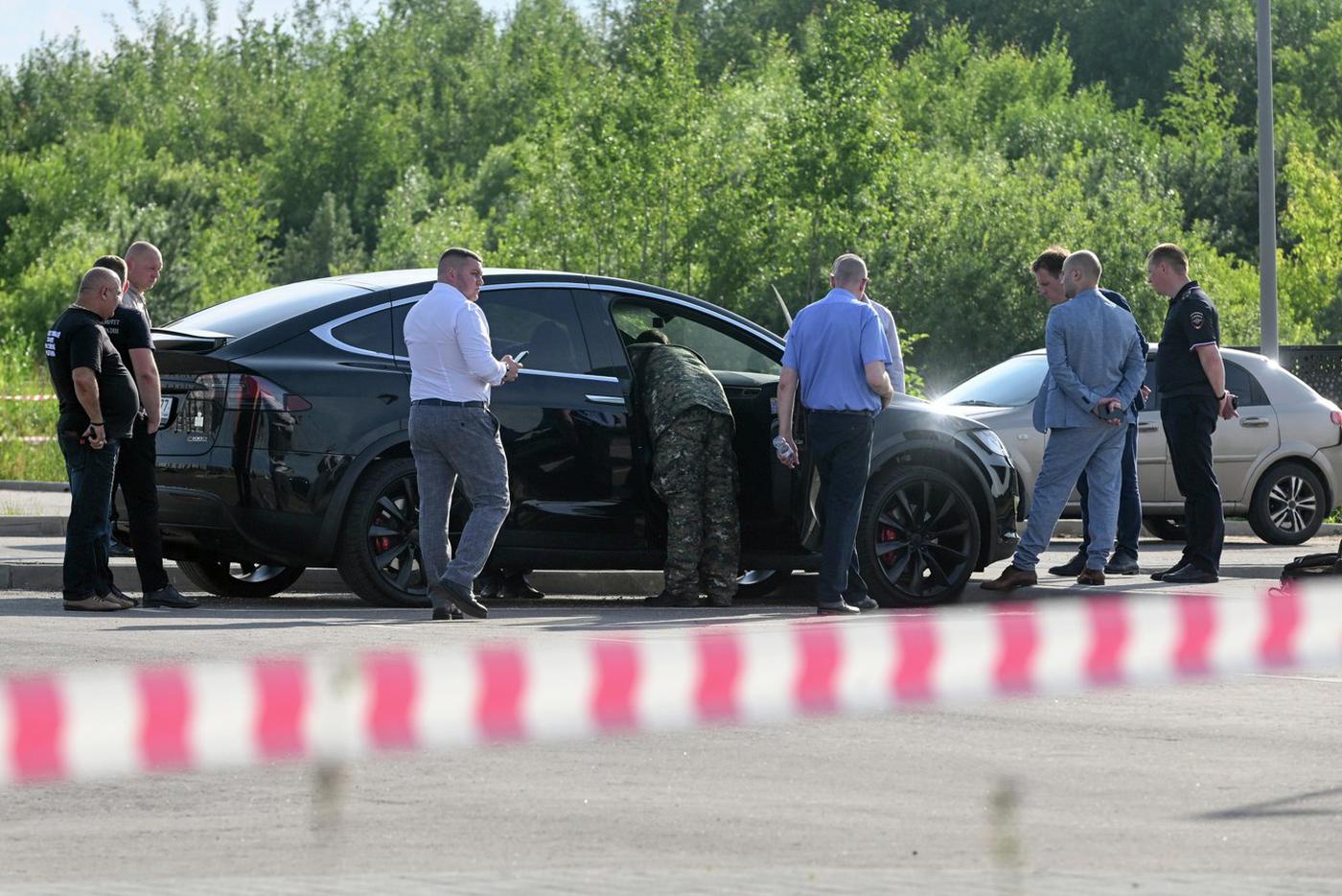 Автомобиль Старовойта в Одинцово, где было обнаружено его тело.
