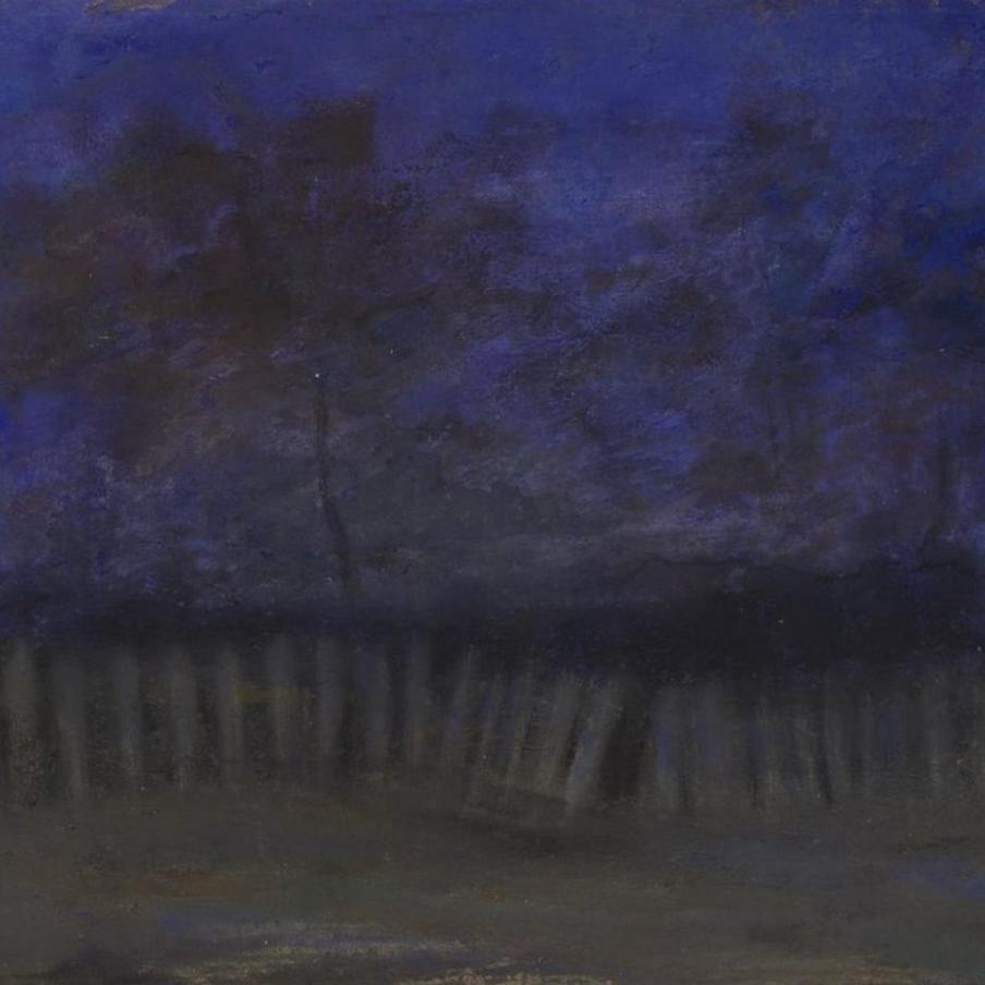 Михаил Ларионов. Ночной пейзаж (1903–1905).