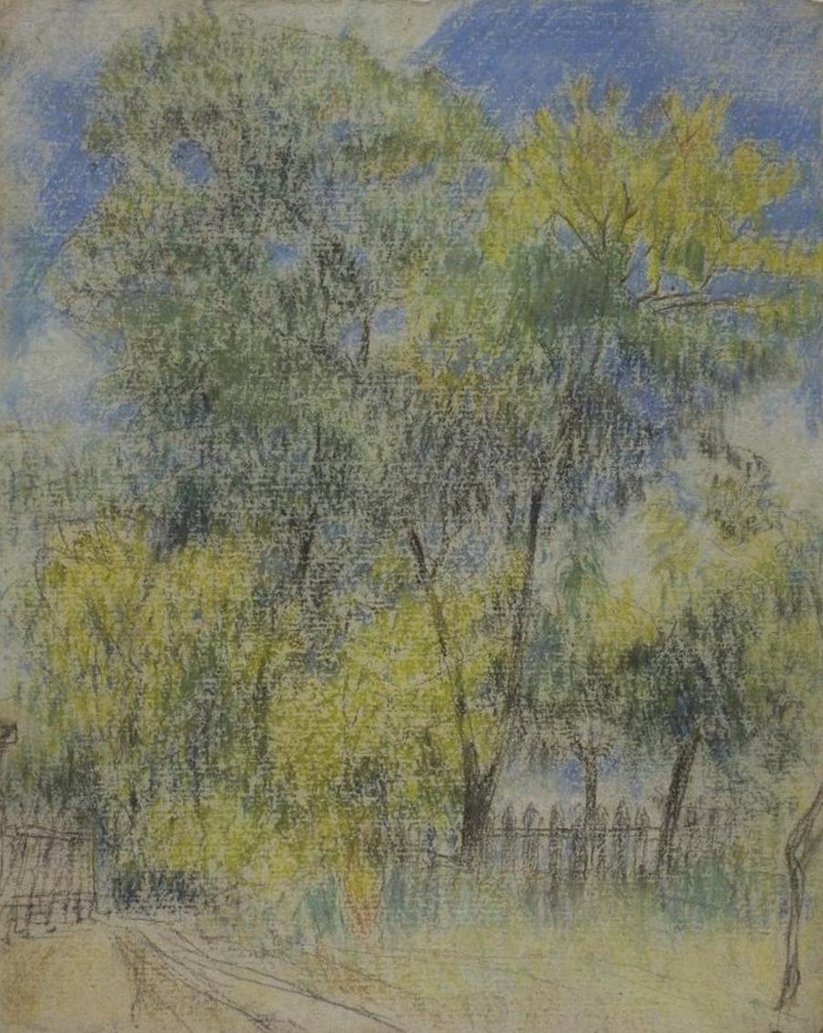 Михаил Ларионов. Деревья (Осенний мотив) (1905–1907).