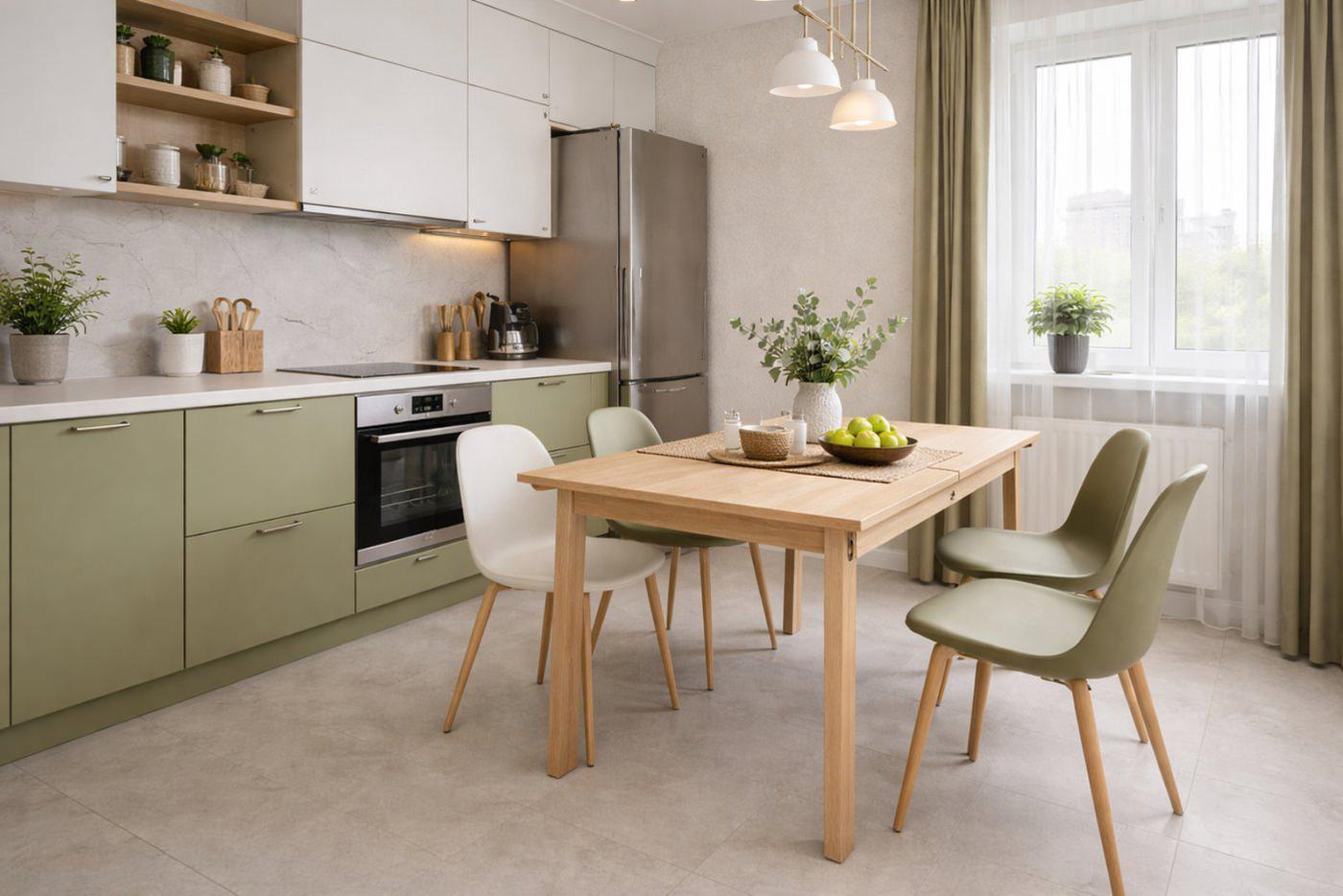 Раскладные модели столов позволяют без проблем разместить большую компанию.