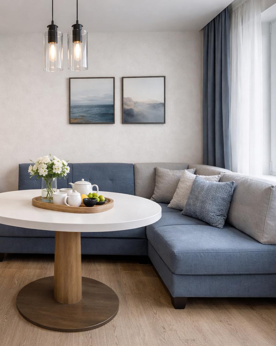 Как выбрать обеденную группу для небольшой кухни: 5 практичных решений