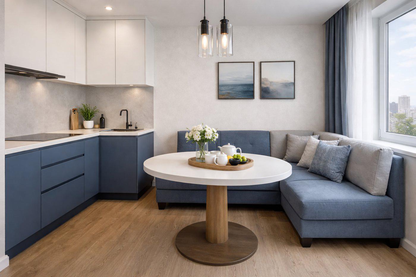 Как выбрать обеденную группу для небольшой кухни: 5 практичных решений