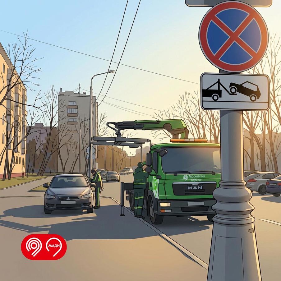 Водители в Москве стали реже парковать авто на тротуарах под запрещающими знаками