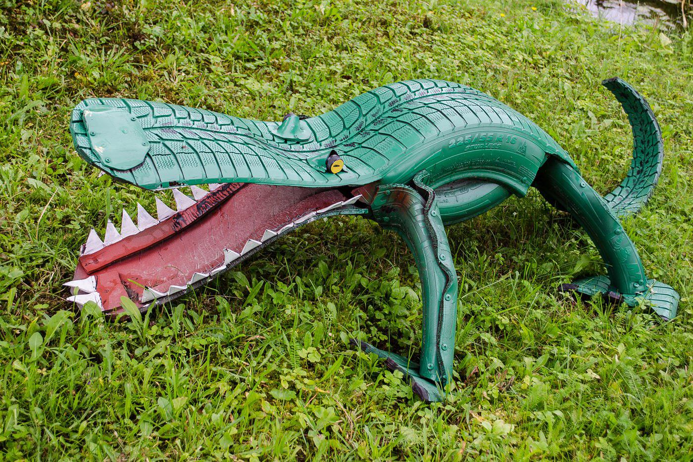 Baltinava,,Latvia,-,August,11,,2019:,Country,Art,From,Old ЖЭК-арт