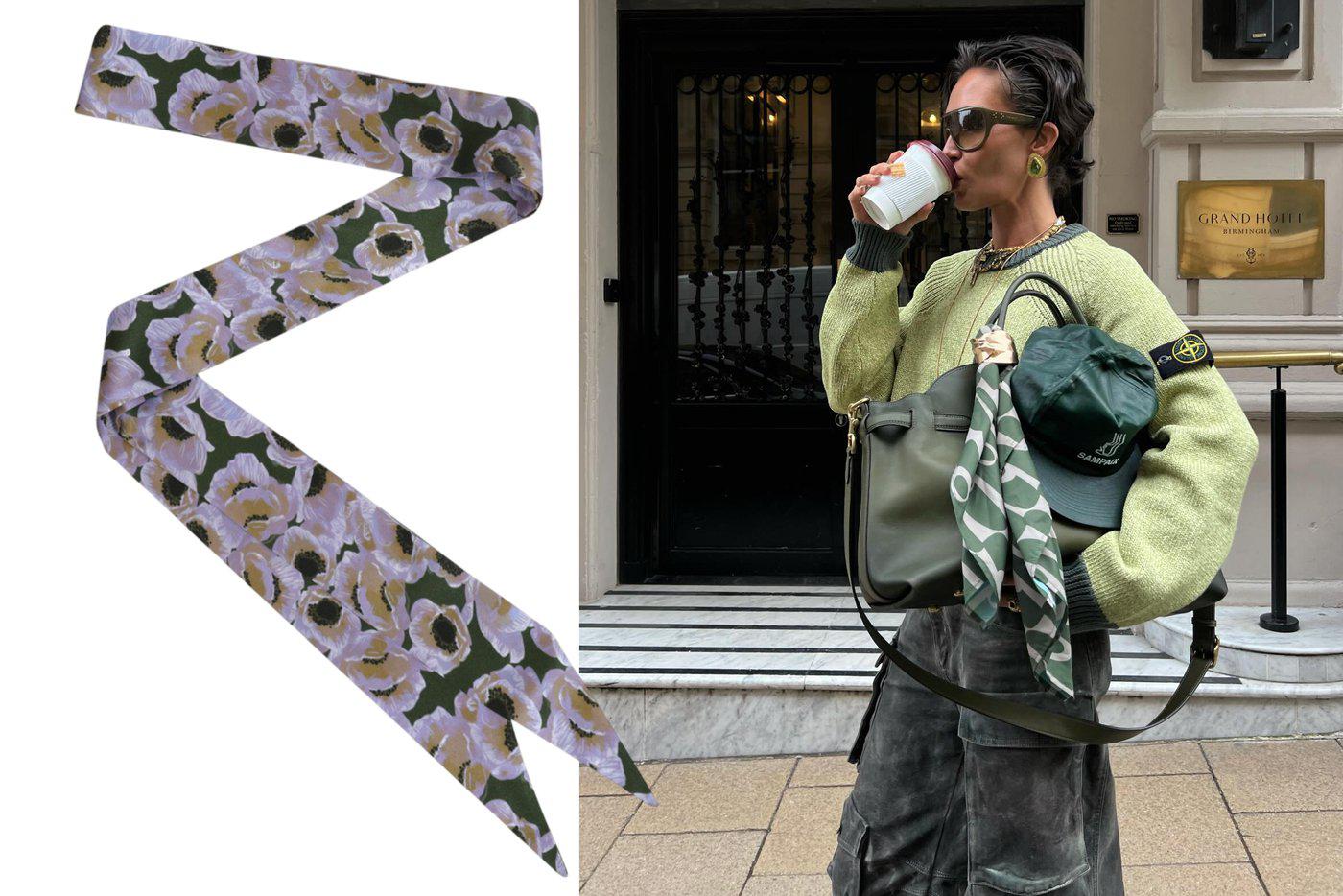 Шёлковый шарф скинни Radical Chic (7500 ₽)