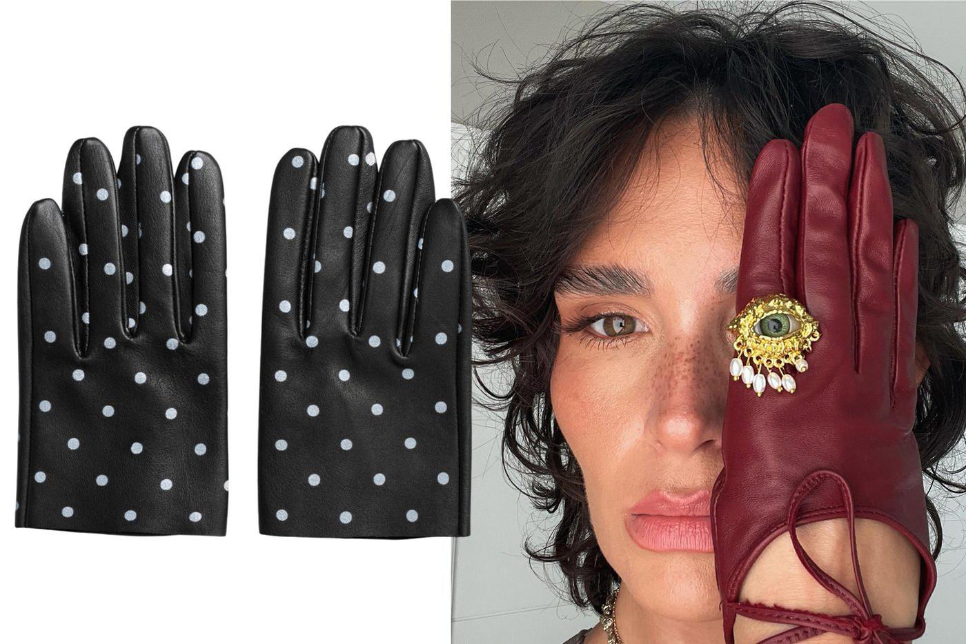 Укороченные перчатки из кожи Ushatava (17 900 ₽)