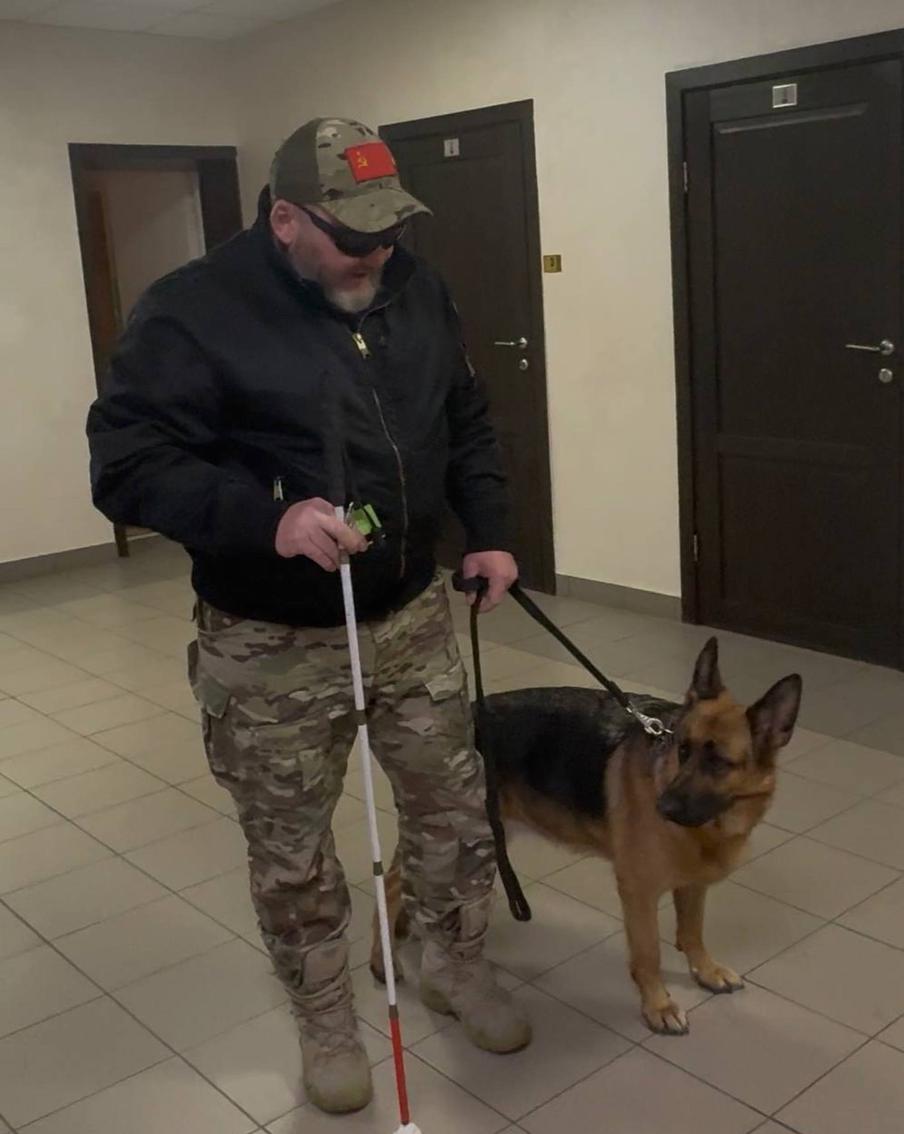 Овчарку зовут Таблетка, но хозяин ласково зовёт её Таби