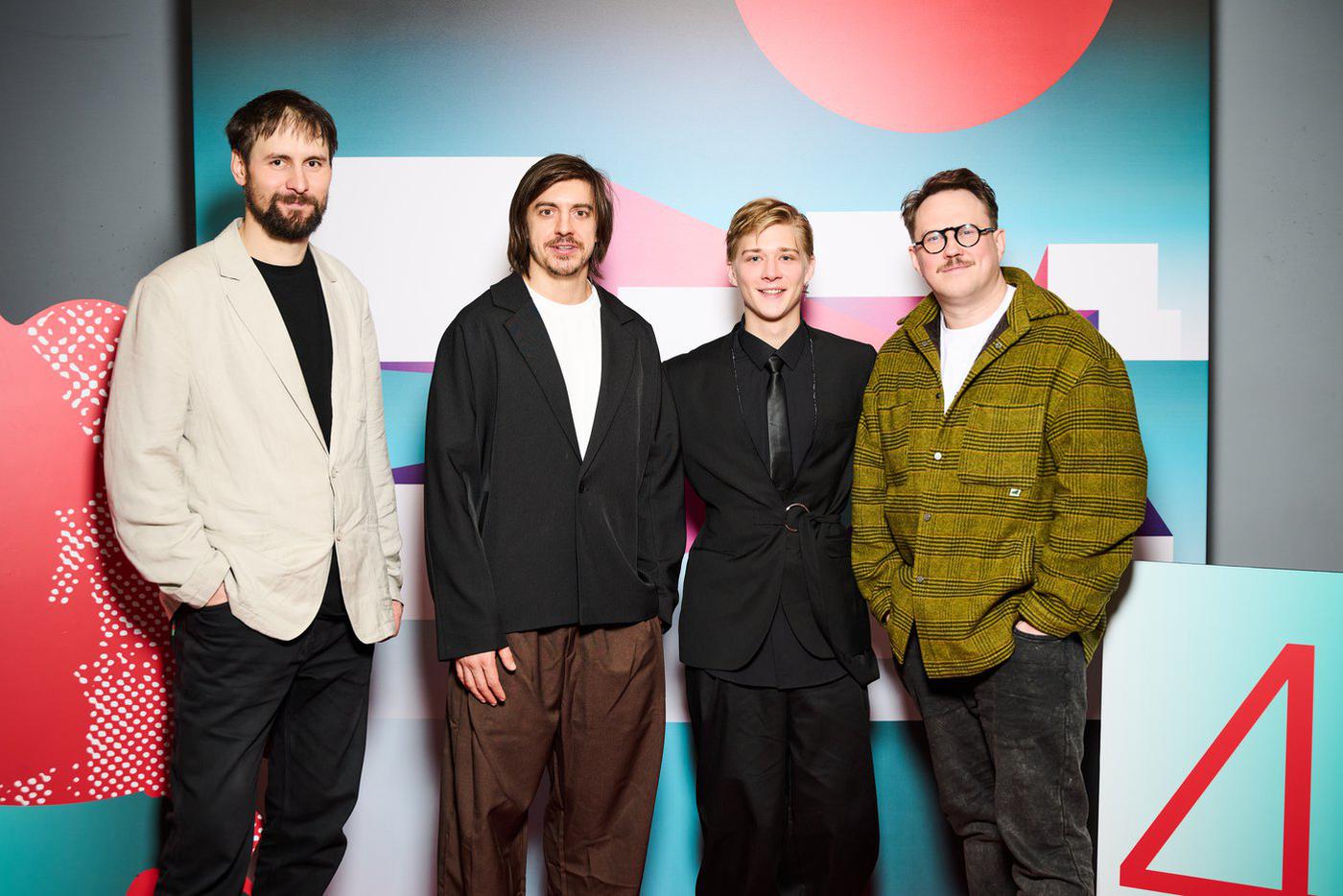 Слева направо: Никита Рождественский, Константин Плотников, Олег Савостюк, Андрей Богатырёв.