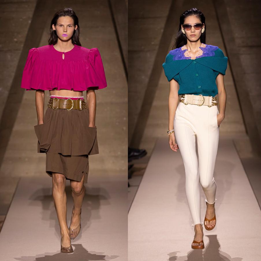 Модели на показе Chloe.