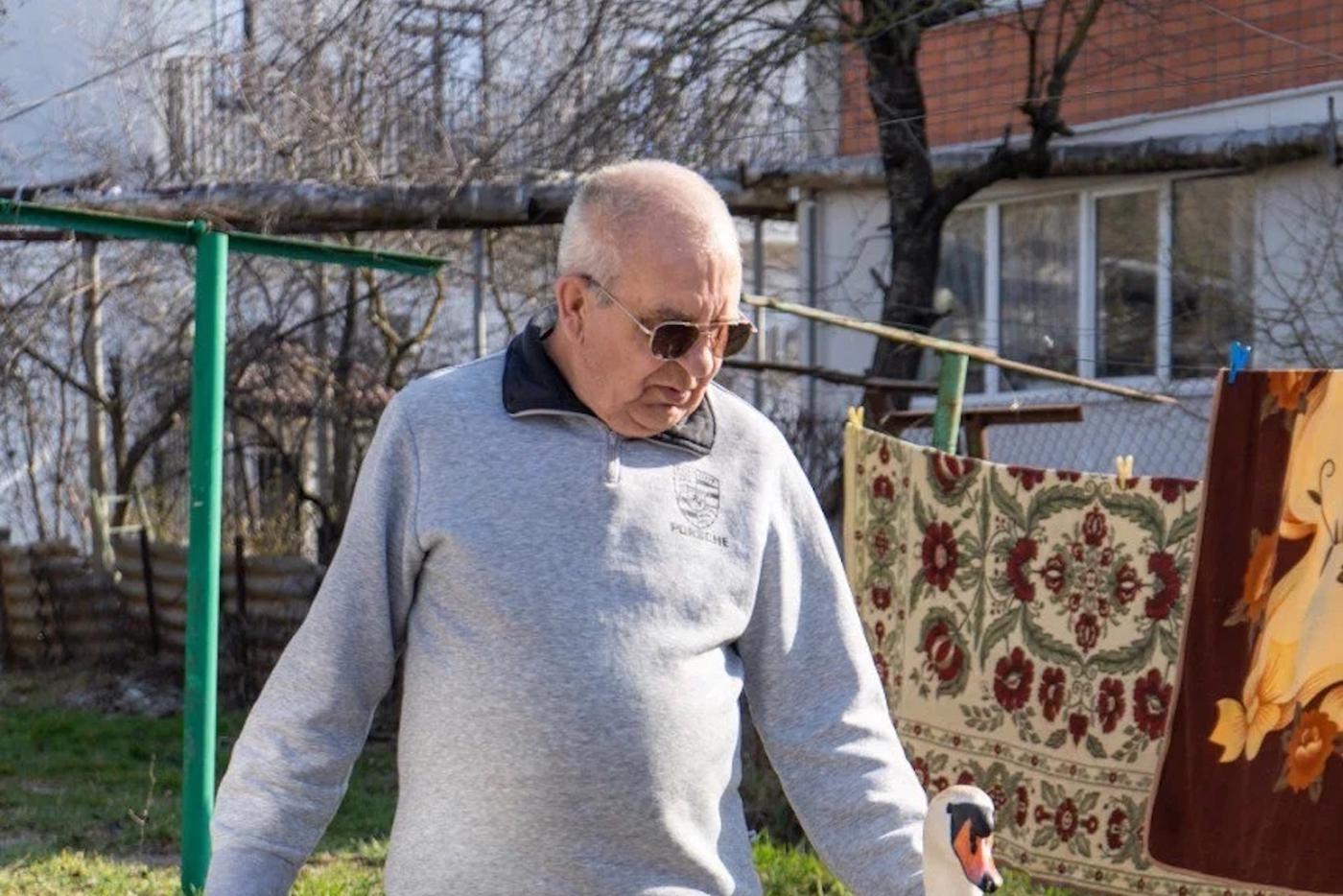 Обрести Счастье: российский пенсионер подружился с лебедем и хочет спасти его товарища