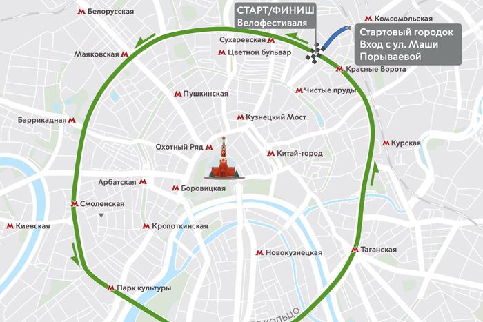 Весенний велофестиваль пройдёт в Москве 24 мая: открылась предварительная регистрация