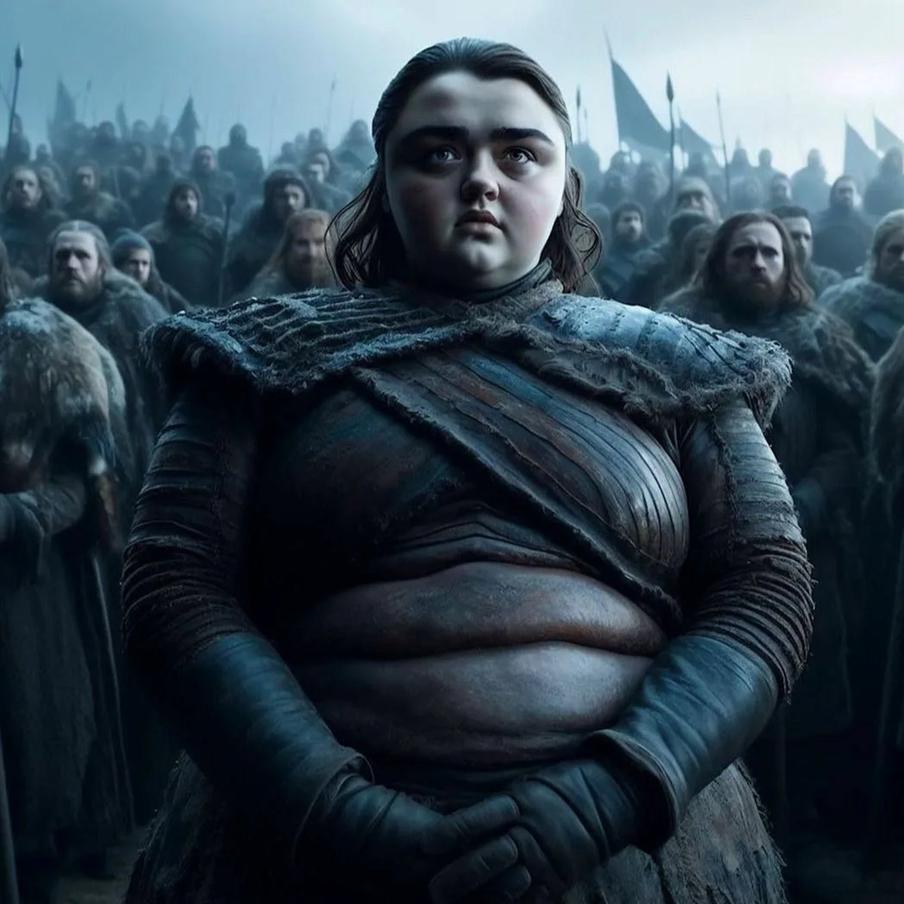 Нейросеть увидела Арью Старк из "Игры престолов" вот такой.