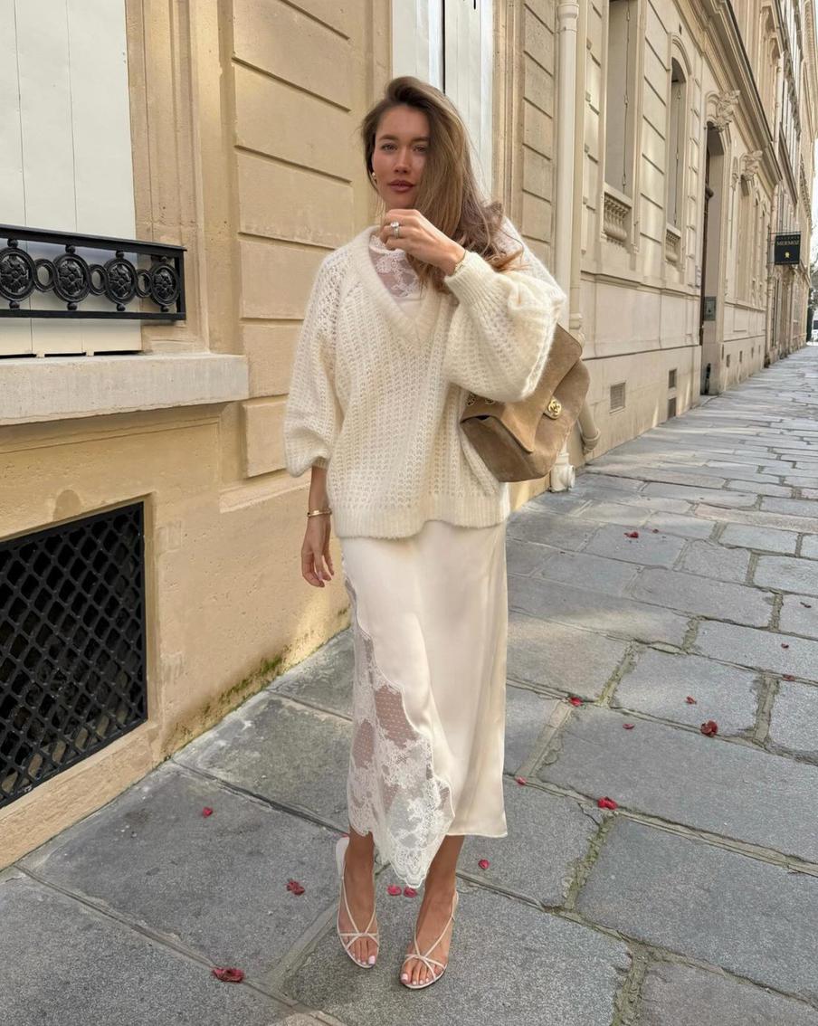 Свитер крупной вязки поможет создать актуальный образ на каждый день.