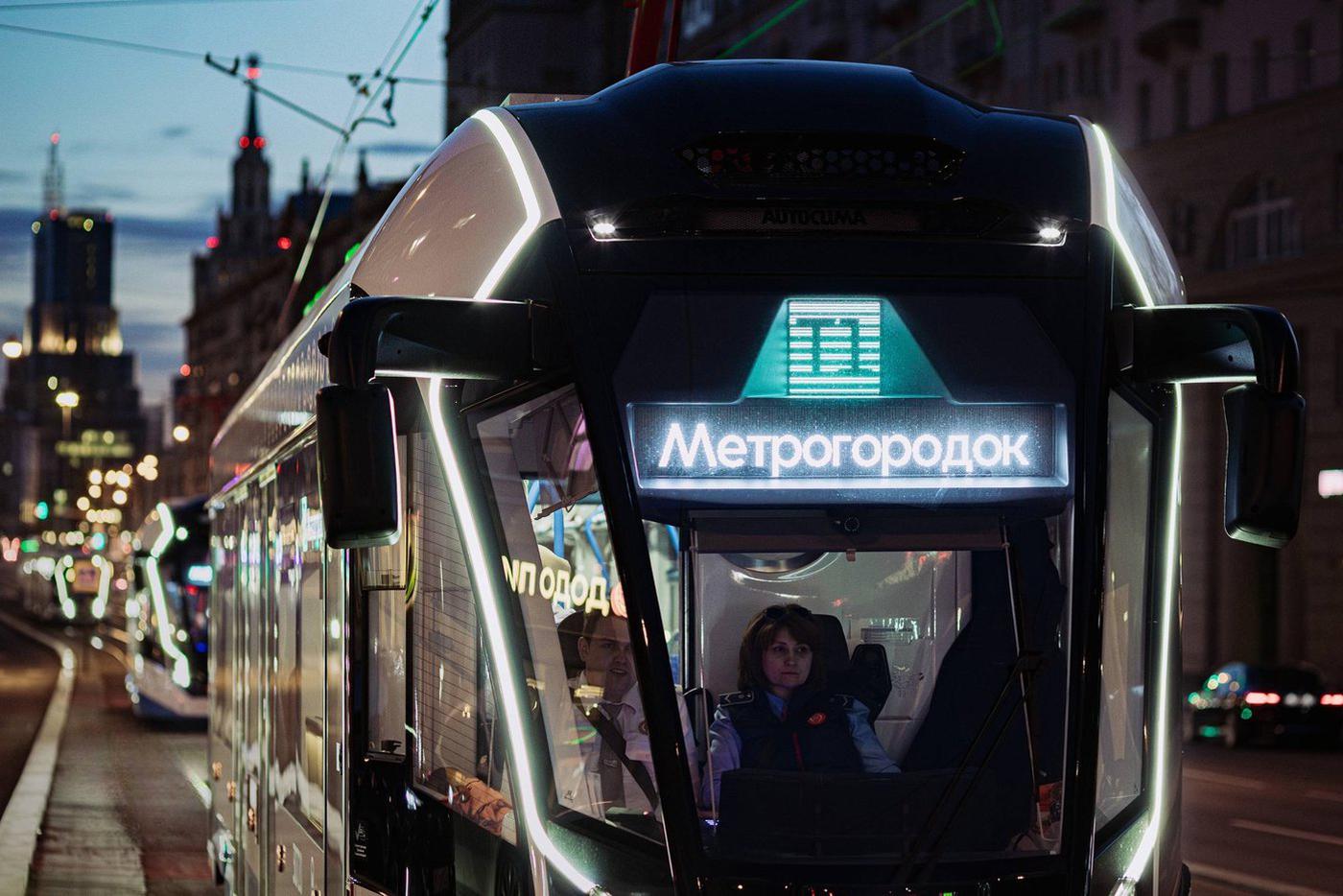 На Московских трамвайных диаметрах обновлены электронные маршрутные указатели