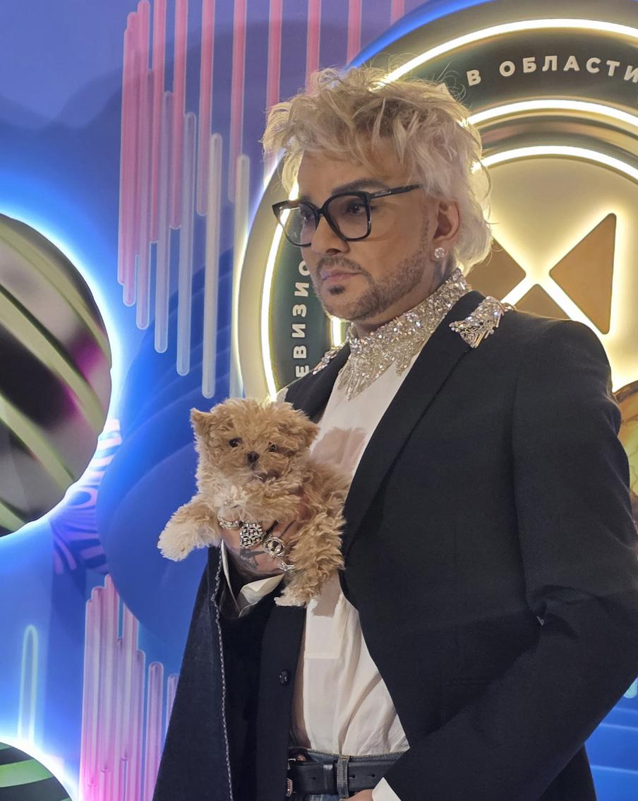 Филипп Киркоров и его любимец Леонардо.