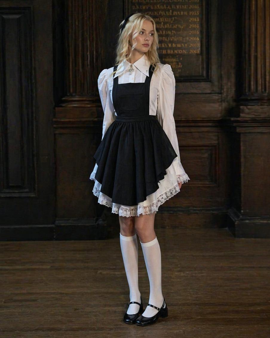 Попробуйте составить комплект в духе традиционной школьной формы, но с современными деталями.