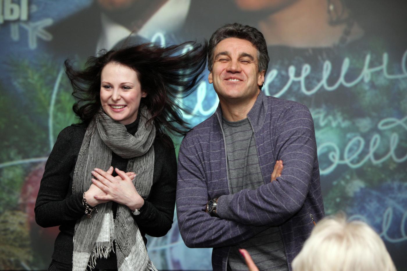 2009 год. Режиссёр фильма "Мужчина в моей голове" Алексей Пиманов и актриса Ольга Погодина.