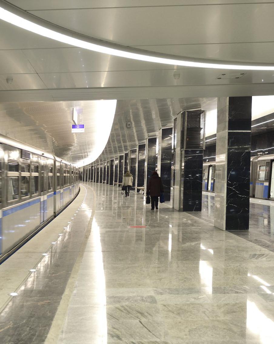 С 30 апреля по 8 мая будет закрыт участок метро между станциями "Строгино" и "Пятницкое шоссе"