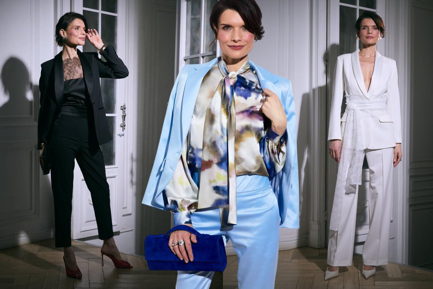 Коллекция строится на диалоге классики и романтики.