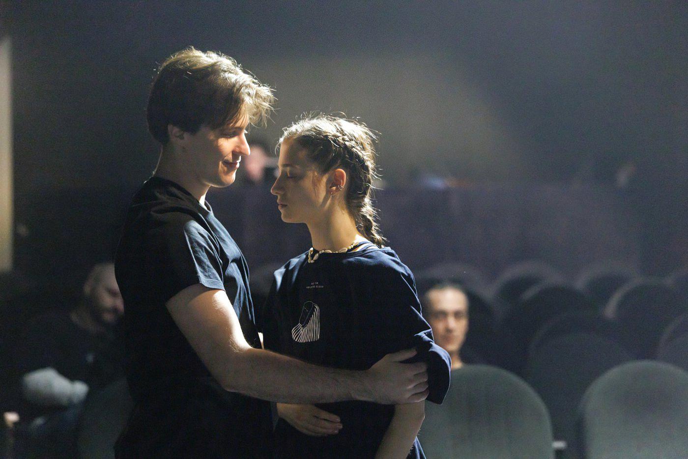 На репетиции "Песочного человека".