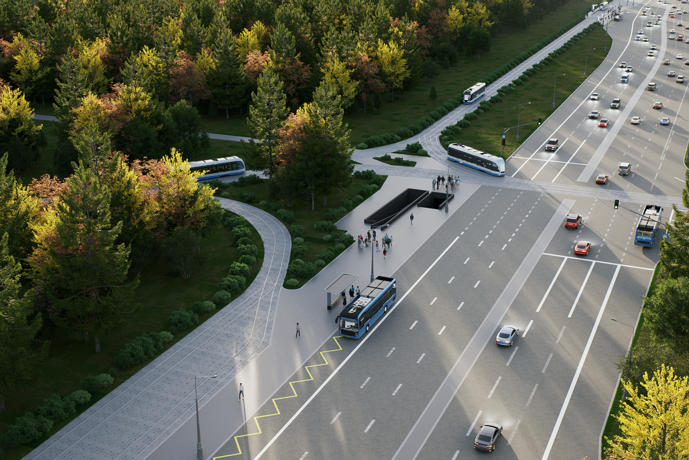 Владимир Ефимов: пересадочный узел с разворотным кольцом для трамваев появится в районе Ивановское