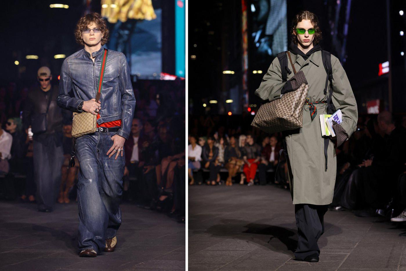 Модели на показе Gucci Resort 2027.
