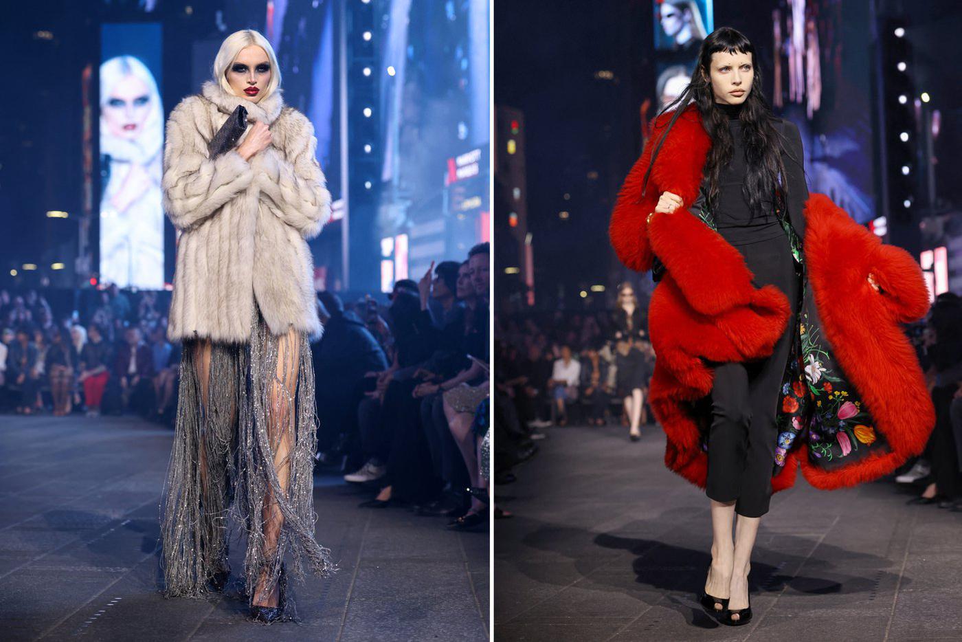 Модели на показе Gucci Resort 2027.