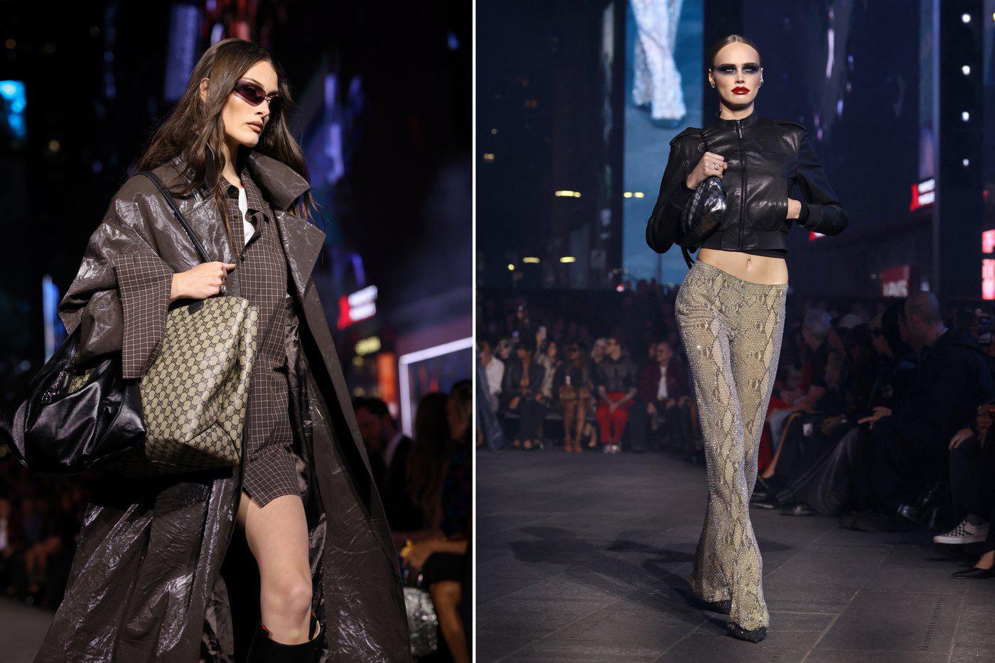 Модели на показе Gucci Resort 2027.