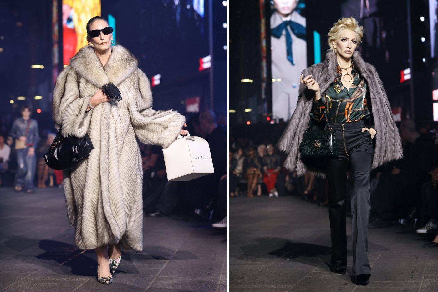Модели на показе Gucci Resort 2027.