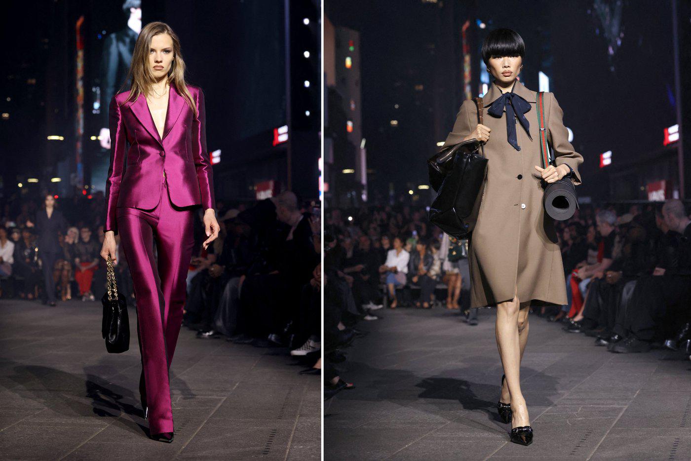 Модели на показе Gucci Resort 2027.