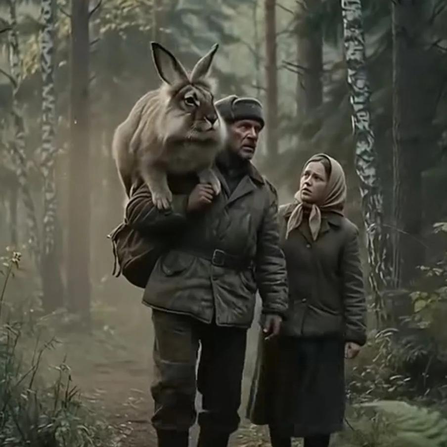 Черемша на плече у мужчины.