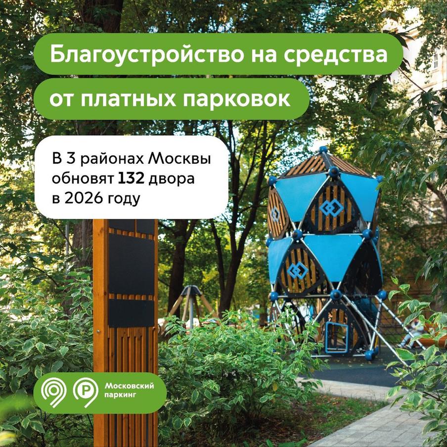 Максим Ликсутов: в трёх столичных районах обновят более 130 дворов на средства от платных парковок