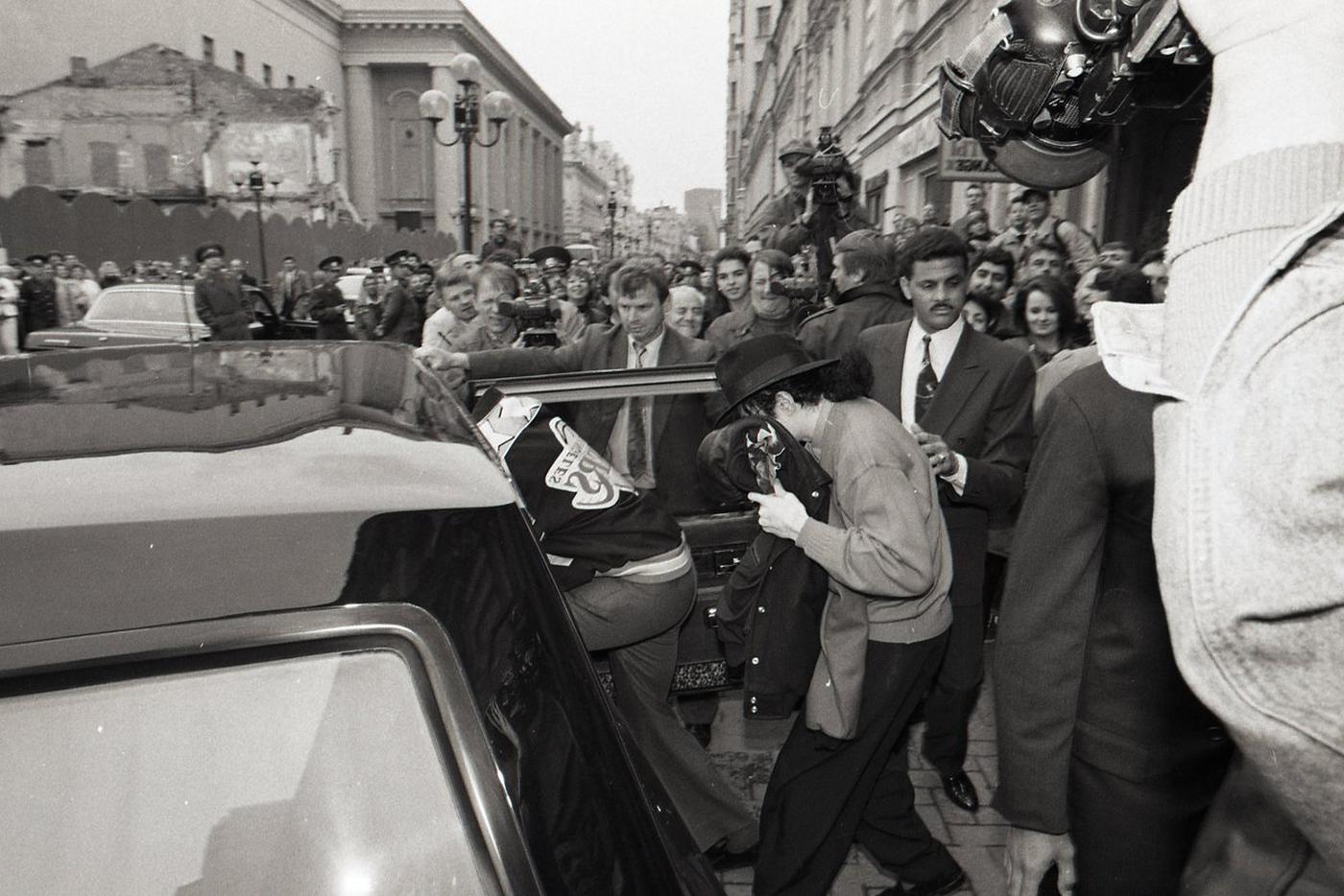 Майкл Джексон в Москве, 1993 год.