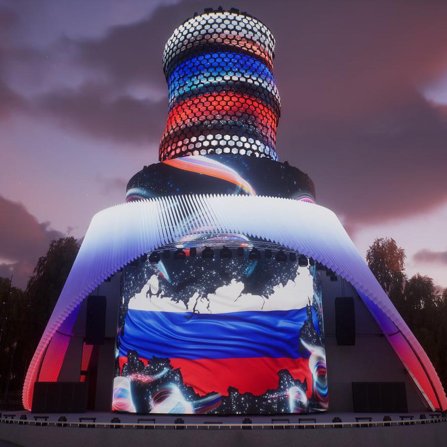 "Матрёшка Москвы" поздравит посетителей "Зарядья" с Днём России новой тематической программой. Премьерные праздничные показы состоятся 12 июня в 19:00, 20:00, 21:00 и 22 часа