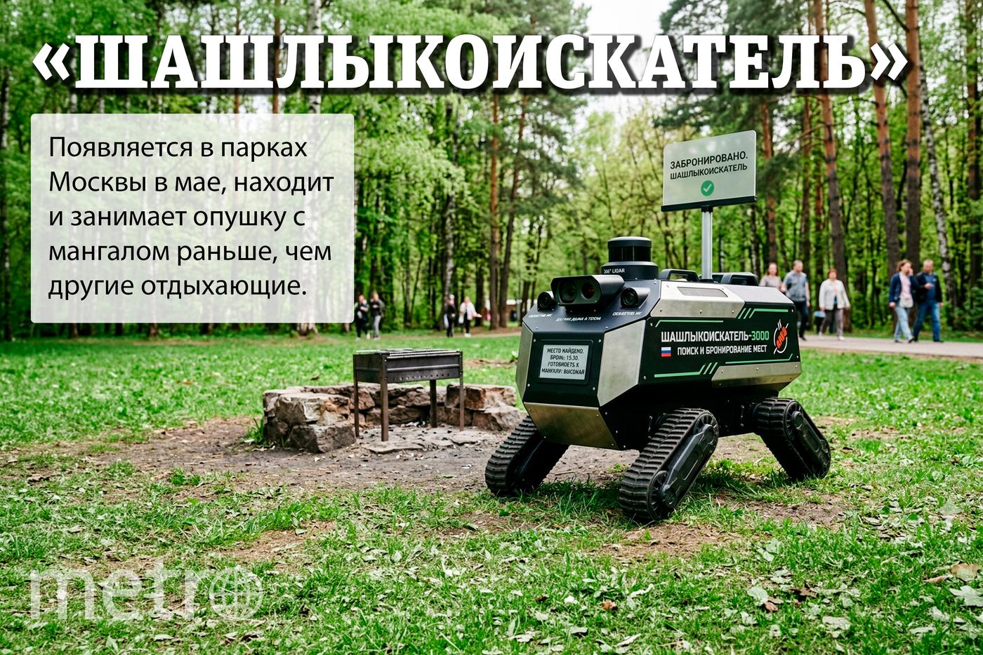 Шашлыкоискатель – отличный помощник для тех, кто ищет в парке свободную полянку для пикника.