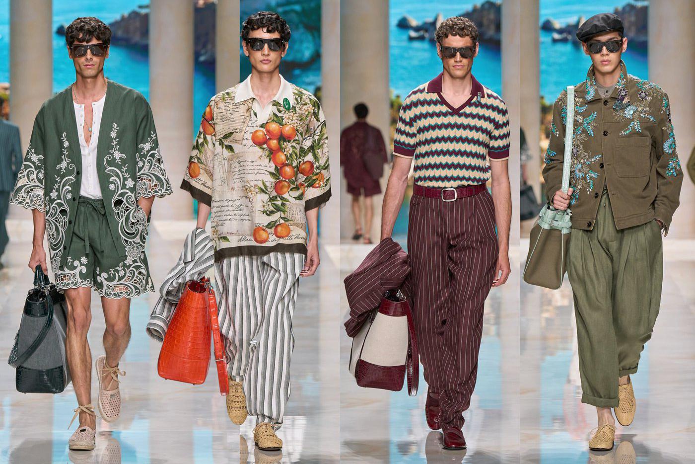 Модели на показе Dolce & Gabbana.