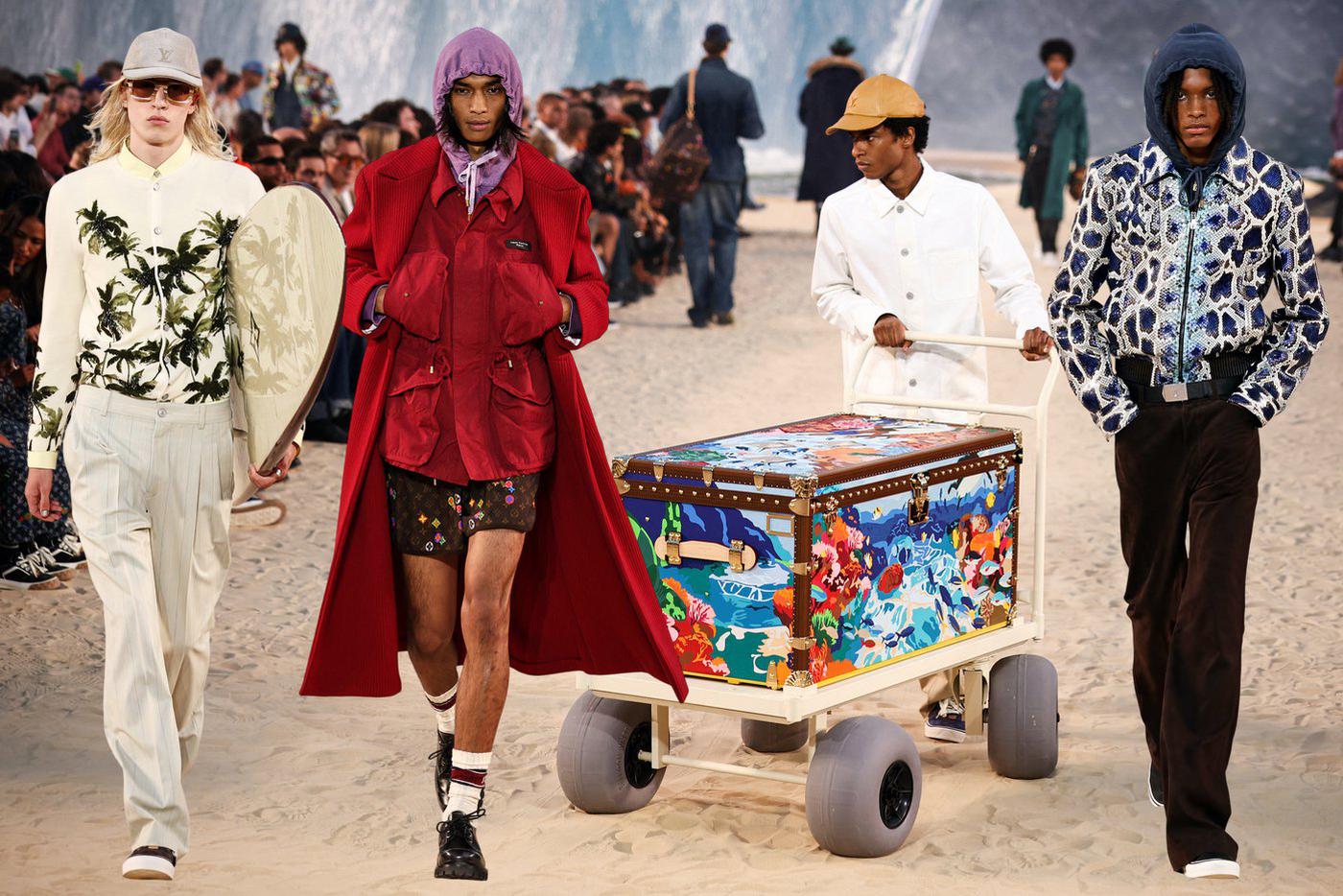 Модели на показе Louis Vuitton.