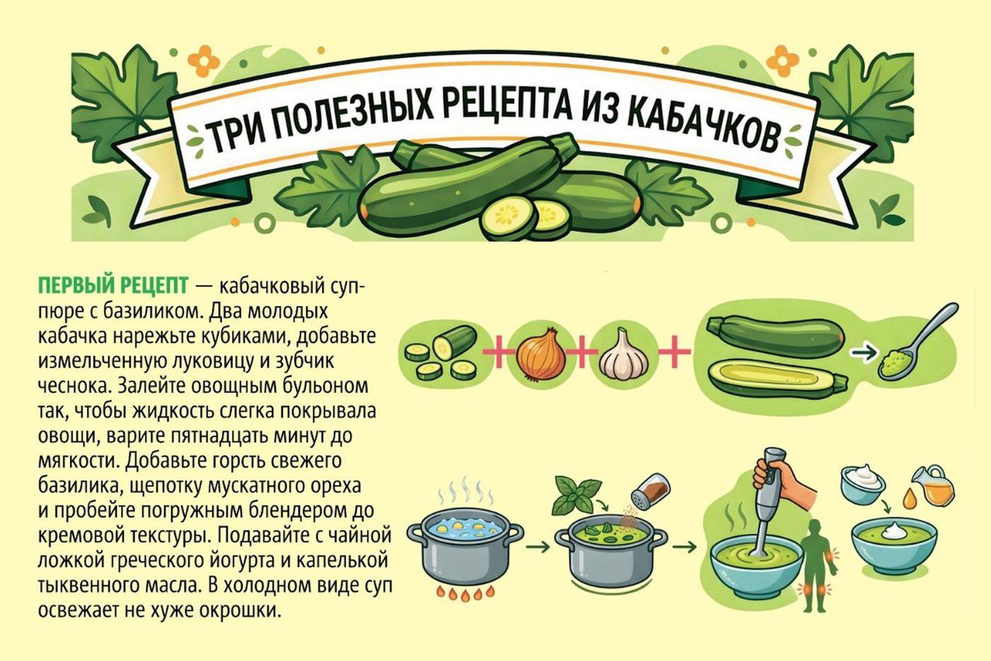 Учимся готовить кабачки.